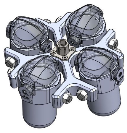 4x Round Buckets 150 ml for rotor AFI-RXN150